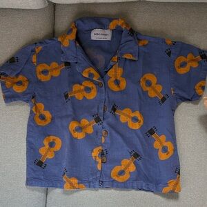 Bobo Choses Guitar Print Kids Shirt 2-3T EUC